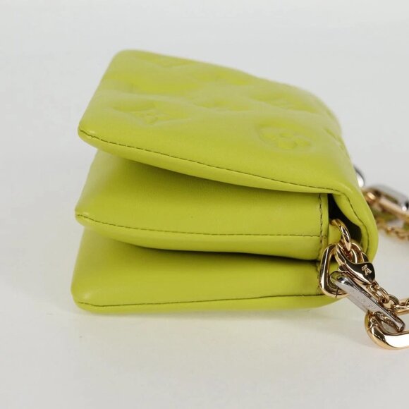 LOUIS VUITTON Monogram Emboss Coussin Belt Bag Bag Leather 2way LV Auth 121504SM - Picture 4 of 16